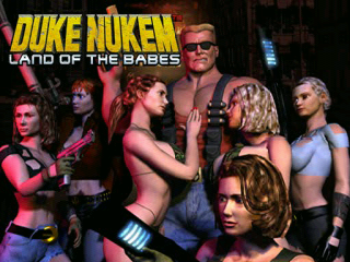 Duke Nukem title screen for Playstation